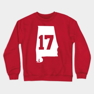 ALABAMA 17 CRIMSON Crewneck Sweatshirt